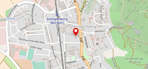 Die Scheune Zwingenberg auf Karte
