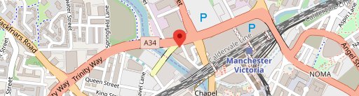 Domino's Pizza - Manchester - Arena en el mapa