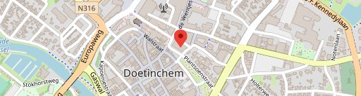 Domino's Pizza Doetinchem Plantsoenstraat en el mapa