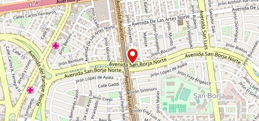 Domino's Pizza San Borja en el mapa
