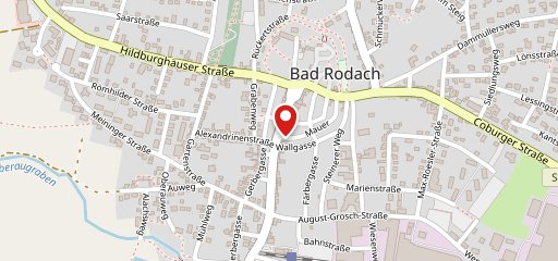 City Restaurant Bad Rodach on map