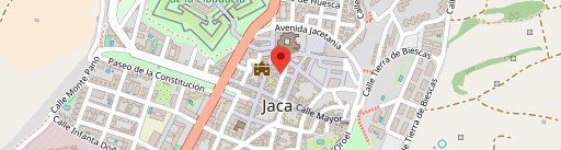 Hotel Restaurante El Acebo-Pirineo Aragones-Jaca en el mapa