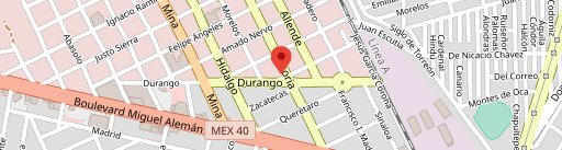 El Huarichic Original Av. Victoria y Durango en el mapa
