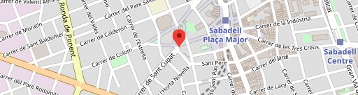 Mapa de cómo llegar al Santuario de la Salud de Sabadell