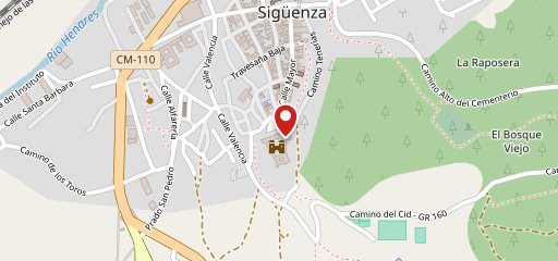 Castle of the Bishops of Sigüenza on map