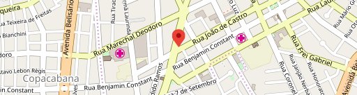 Fast Burguer X e Pizza Centro no mapa