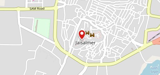 Fatanstarpalace RESTAURANT cafe jaisalmer on map
