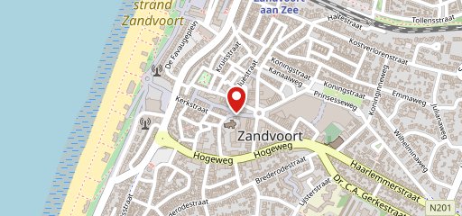 FEBO Zandvoort - Kerkplein on map