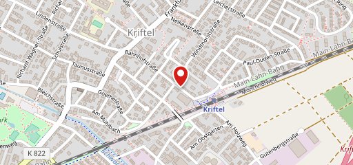 Flammkuchen Kriftel en el mapa