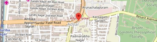 Flower Drum Adyar - Pure vegetarian on map