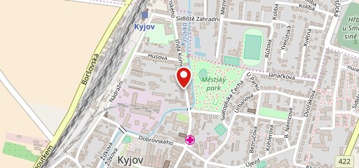 Garáž music bar on map