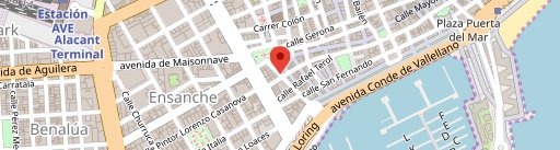 Restobar Alicante Gema Penalva, Restaurante en el mapa