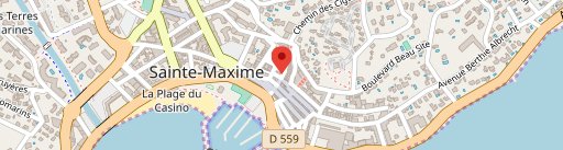 Glacier Ness Sainte-Maxime on map