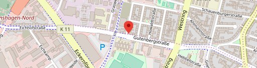 Gutenberg on map
