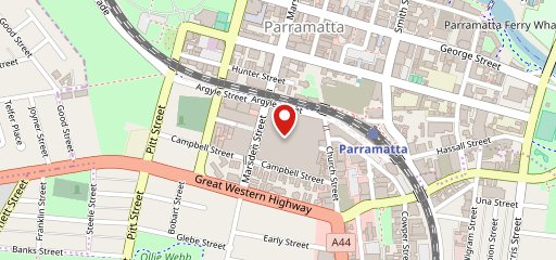 Guzman y Gomez - Westfield Parramatta en el mapa