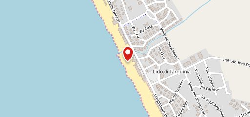 Happy Days Beach Tarquinia en el mapa