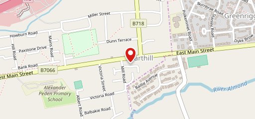 Harringtons Restaurant Harthill Lanarkshire on map