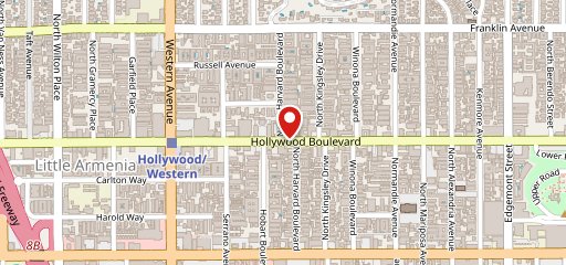 Hollywood Thai Resturant on map