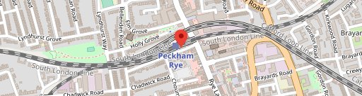 Honest Burgers Peckham on map