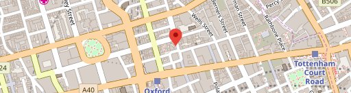 Honest Burgers Oxford Circus en el mapa