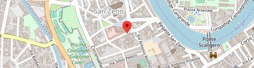 Hosteria Moderna Verona en el mapa