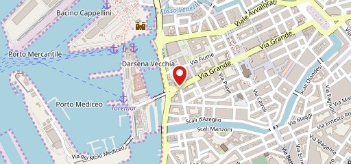 Hotel Gran Duca, Livorno-Porto mediceo (Harbour), Tuscany on map