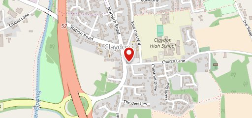 Crown at Claydon en el mapa