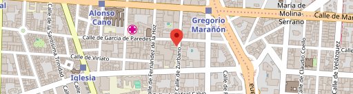 Restaurante Izariya Madrid en el mapa