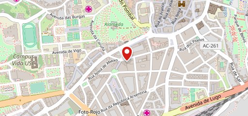 Cafe Bar Jocar (Santiago de Compostela) en el mapa