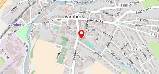 Jungle Bar Vamberk en el mapa
