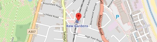 Kew BBQ on map
