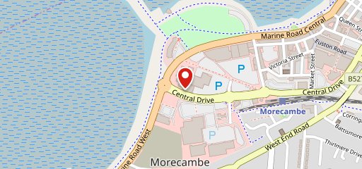 KFC Morecambe - Marine Road en el mapa