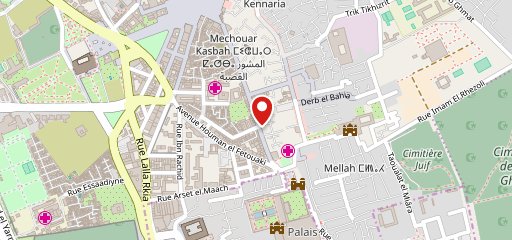Rooftop Restaurant Koulchi Zine -Marrakech Medina en el mapa