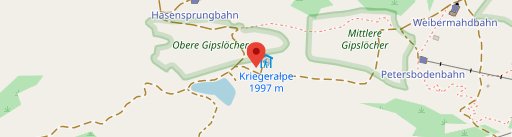 Kriegeralpe on map