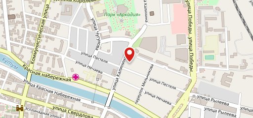 Kukhnya s akcentom en el mapa