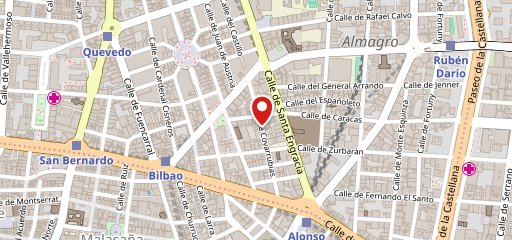 La Favorita Madrid en el mapa