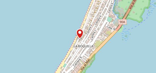 Restaurante La Perla Negra, La Boquilla en el mapa