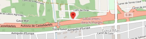 Restaurant La Pineda Gava Mar en el mapa