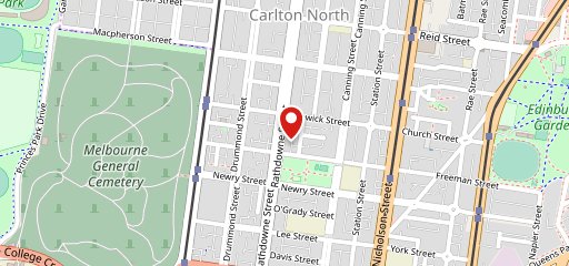 La Porchetta Carlton North en el mapa