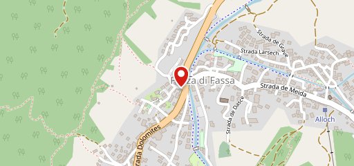 Ladinia Pozza di Fassa on map