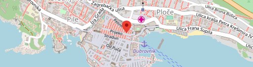 LAJK restaurant Dubrovnik sur la carte