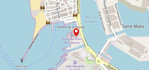 L'Amiral Saint-Malo sur la carte
