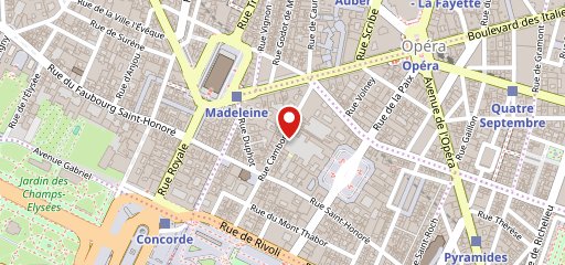 Starhotels Castille Paris sur la carte