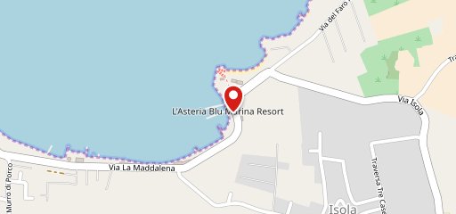 Ristorante L' Asteria Blu - Noleggio barche Pontoon Boat Siracusa auf Karte