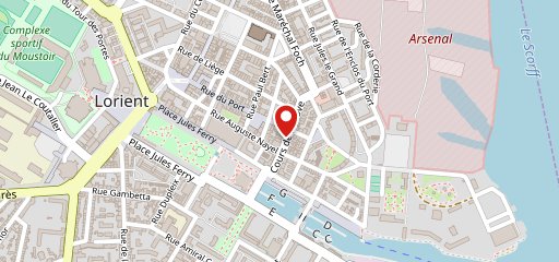 Boston café - Bar à Tapas - Restaurant Lorient en el mapa
