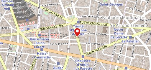 L'Eden - Restaurant Paris 9 en el mapa