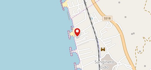 Lido Sangineto Beach sulla mappa