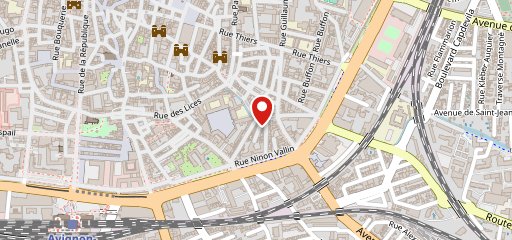 L'Offset : Restaurant à Avignon rue des teinturiers sur la carte