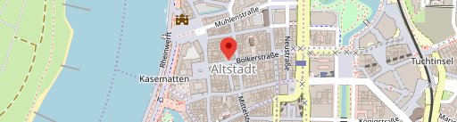 Louisiana Düsseldorf Altstadt on map