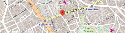 Love me cru - Restaurant crudivore Paris Belleville 75020 на карте